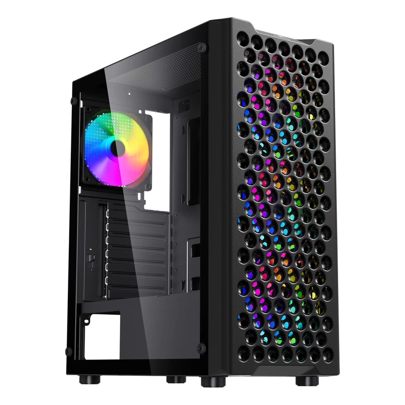 Корпус Wintek Bubble Z06 B TG, ATX/Micro ATX, USB 1*3.0/2*2.0, HD-Audio+Mic, 4*12cm ARGB fan, черный Корпус Wintek Bubble Z06 B TG, ATX/Micro ATX, USB 1*3.0/2*2.0, HD-Audio+Mic, 4*12cm ARGB fan, черный