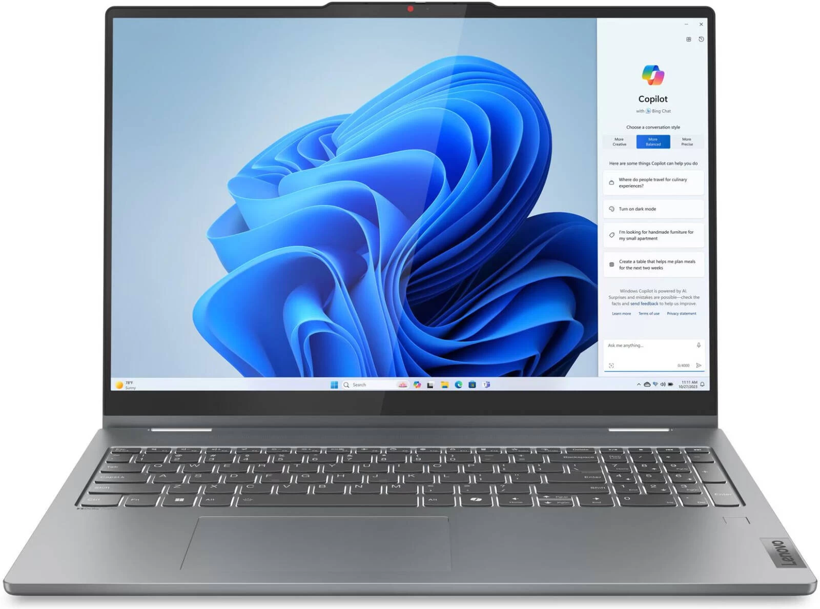 LENOVO IdeaPad 5i 2-in-1 16IRU9/ i5-120U/ 16 Gb/ 512 NVMe/ 16" WUXGA ( СЕНСОРНЫЙ, ТРАНСФОРМЕР)/ Win11/ 83DU004VUS