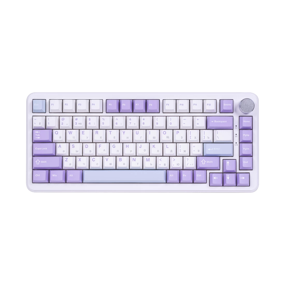 Клавиатура, Ajazz, AK820/MAX/Magnetic/PWB, AK820 MAX, Игровая, Механическая, 75%, Magnetic Switches, USB, Подсветка RGB, Размер: 333 x 143 x 20,5 мм.,