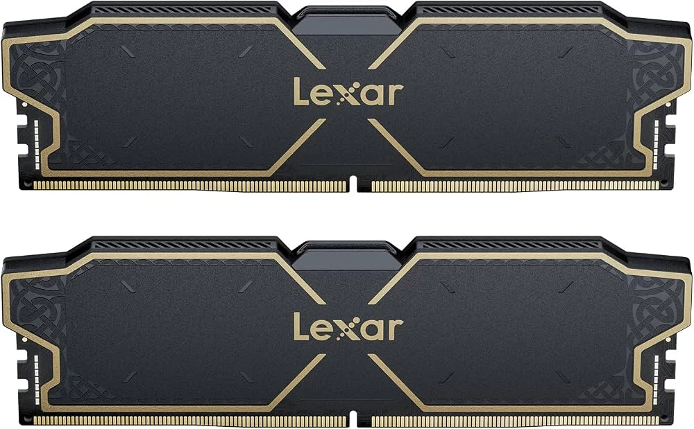 DDR5 Lexar THOR 32GB DDR5 6000MHz (2x16GB KIT) CL38 DIMM, 1.3V, heatsink, Black/LD5U16G60C38LG-RGD