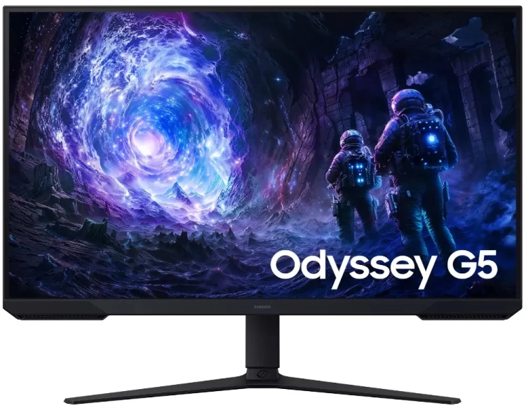 Монитор 27" Samsung, LS27FG512EIXCI, 27", 2560x1440, VA, 180 Гц, 16:9, 300 кд/м2, 1000:1, 1 мс, 178/178, 16.7 млн., DP*1, HDMI*2, Аудиопорт*1, VESA 10