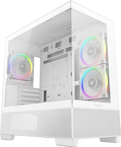 Кейс, Deepcool, CG380 3F WH R-CG380-WHAGM3-G, Micro ATX/Mini-ITX, USB Type-C/3.0*2, Audio+Mic, 3*120mm ARGB, Высота процессорного кулера до 176мм, Дли