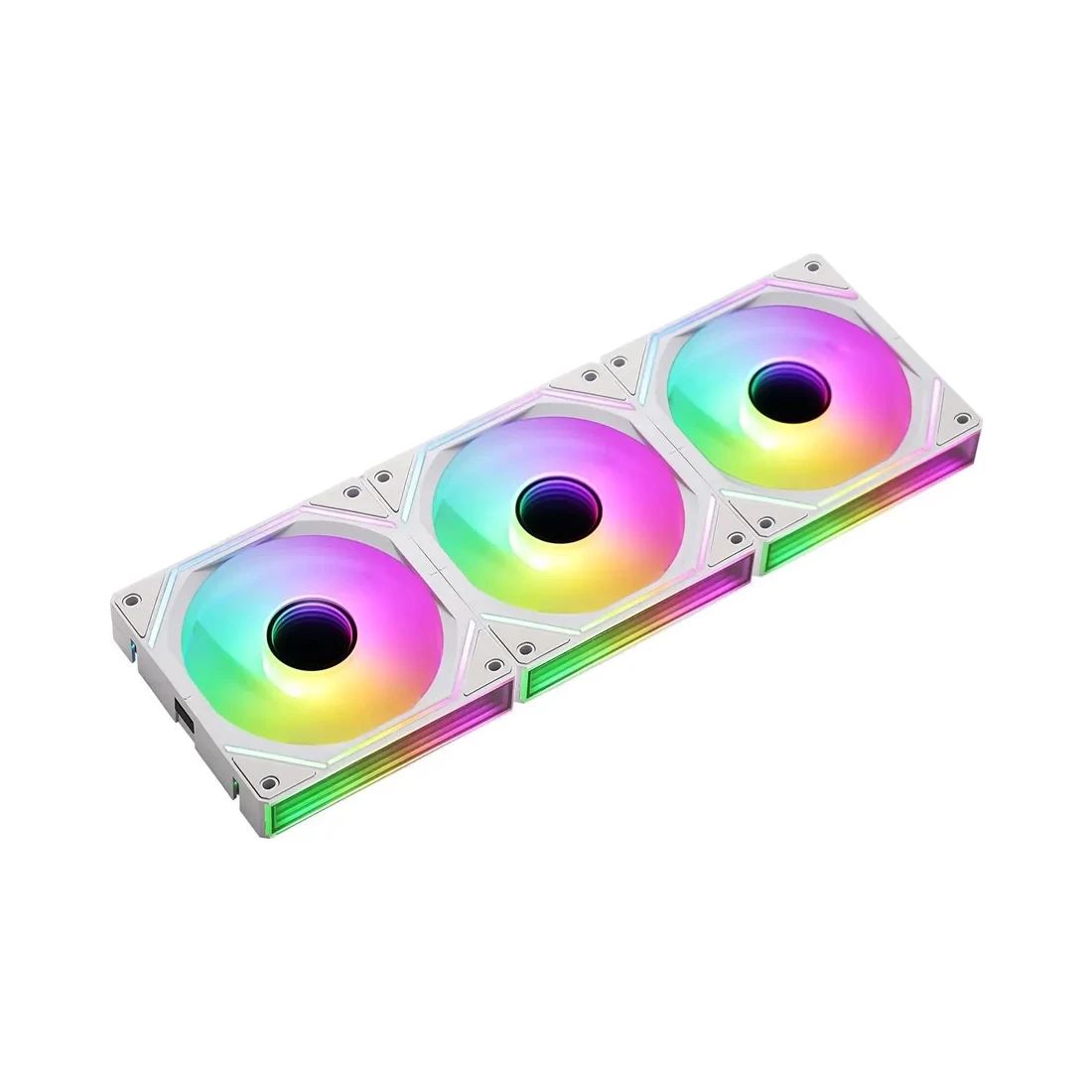 Комплект кулеров для кейса, Formula V, AIR BRIDGE WH, 3х120мм ARGB, 450-1500±10%об.мин, 44,22CFM, 27.5dB(A), 4pin, Белый