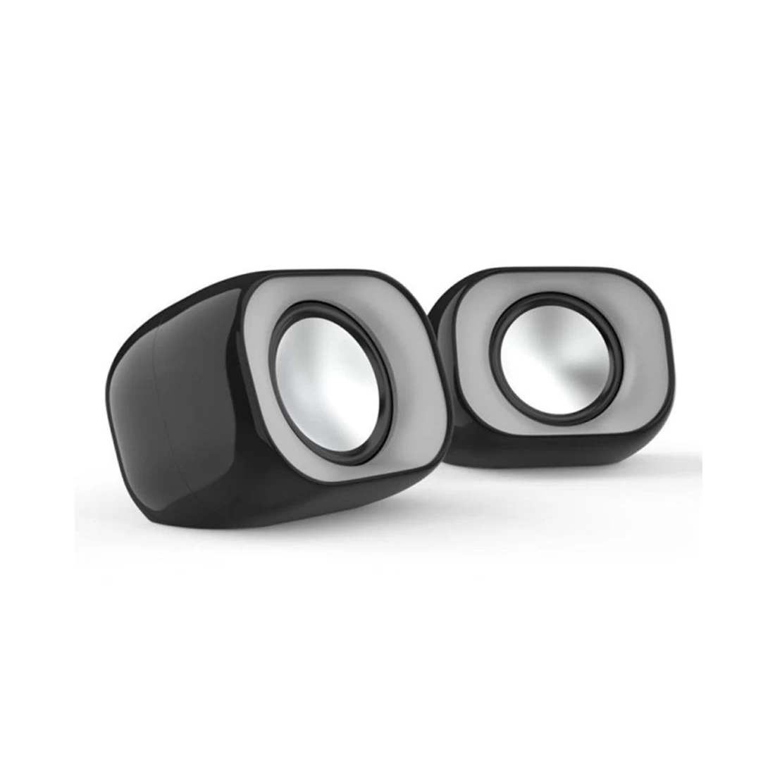 Колонки, HP DHS-2111, 6Вт, 3,5 Mini Jack, USB, Длина кабеля 1,2 м, Черный (1 год)