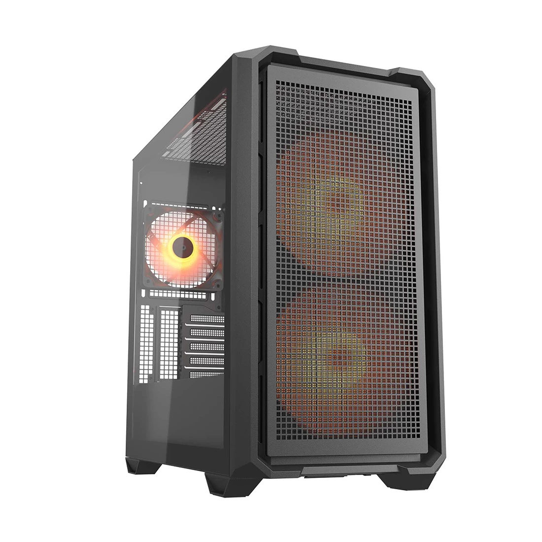 Корпус Cougar, MX600 Mini RGB, Micro ATX/Mini ITX, USB 1*Type C/2*3.0, 4 Pole Headset Audio Jack & RGB Button, Кулер 2*16см ARGB/1*12см ARGB, Высота п