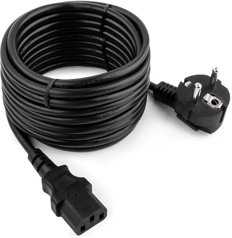 Кабель питания S SMART SM-PCBK-5M <5m, 16A 250V, медь, EU, 3*1mm, BLACK>