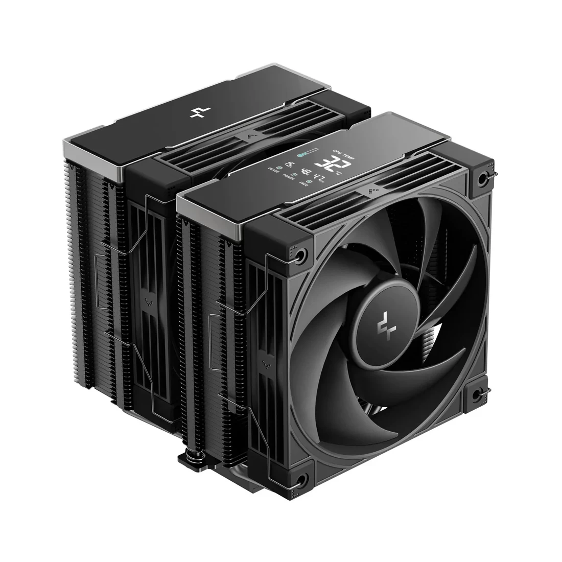 Кулер для процессора, Deepcool, AK620 G2 Digital NYX R-AK620G2-BKNNMN-GJD-1, Intel 1851/1700/1200/115х и AMD AM5/AM4, 300W, 2*120мм, 2000±10%/об/м, 57