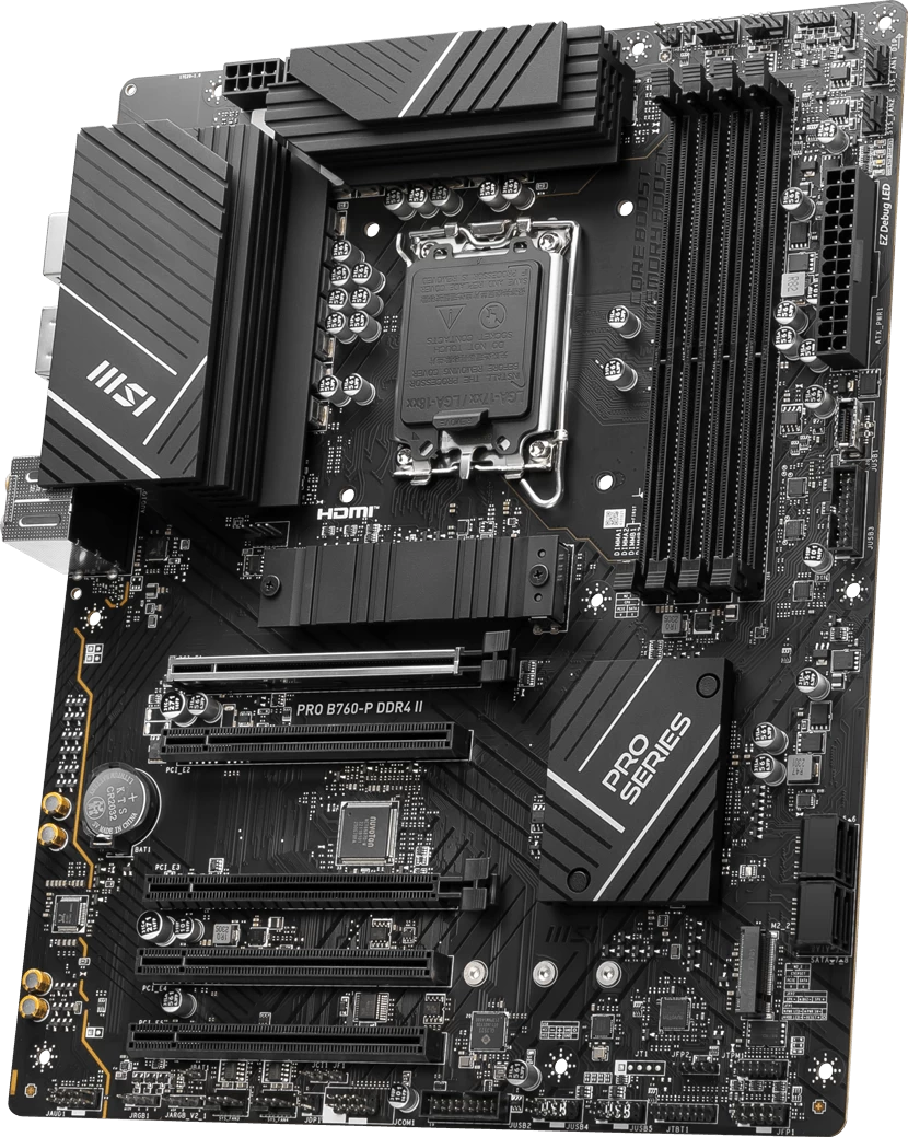 Мат.плата MSI PRO B760-P II ,MB Socket1700, ATX, iB760 (DP+HDMI), 4DDR4, 2PCIx16, 3PCI