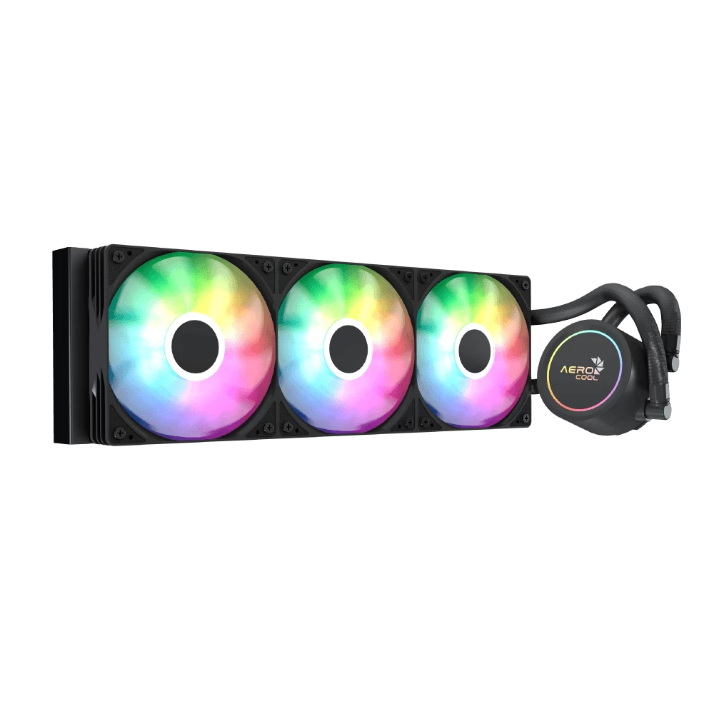 Кулер с водяным охлаждением, Aerocool, Abyss L360R, Intel 1851/1700/1200/115х и AMD AM5/AM4/, TDP 320W, 3*120мм ARGB, 600-3000RPM±10%, 81,5CFM, ≤38 dB