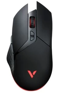 Мышь Rapoo, V30W, Игровая, Оптическая, Беспроводная, 16000 dpi, RGB подсветка, Чёрный 