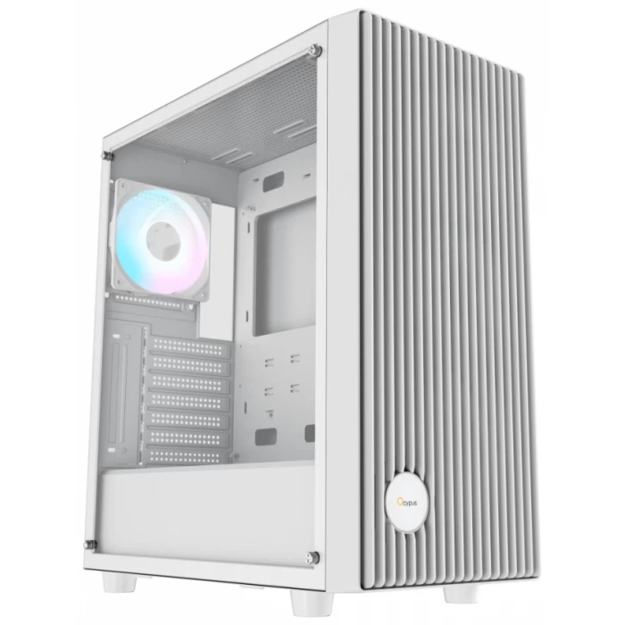 Корпус Ocypus Gamma C70 WH ARGB ATX/mATX/ITX 2xUSB Белый Gamma-C70-WHG400XX-GL