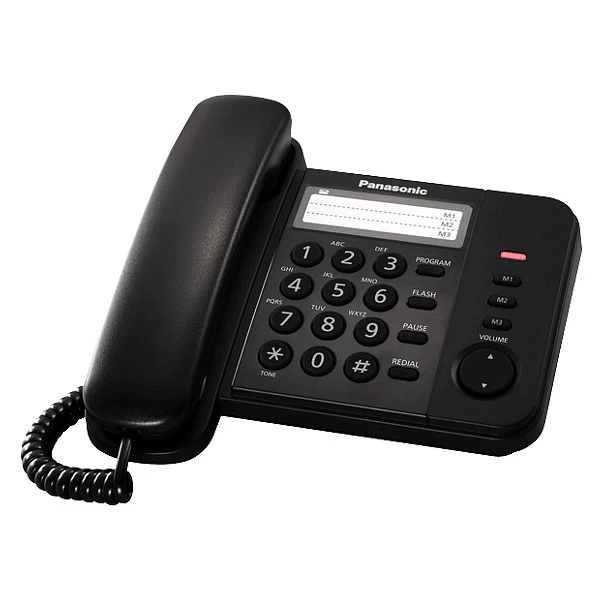 Телефон Panasonic KX-TS2358 Проводной телефон (RUB) Черный