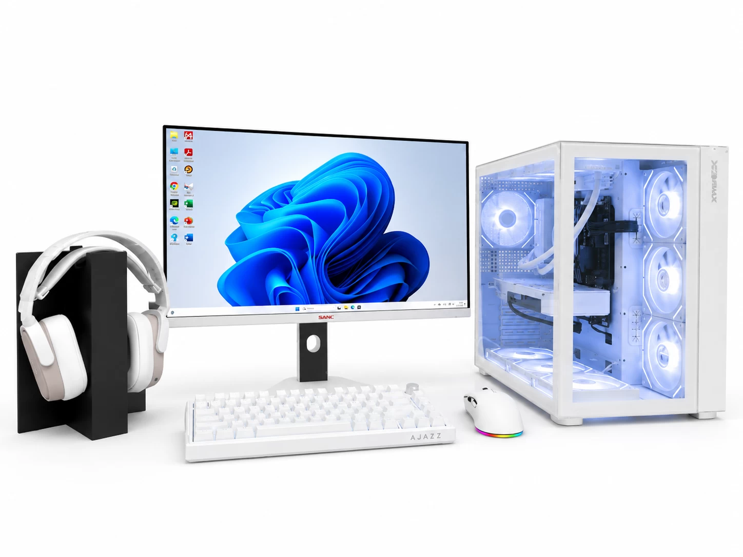ИГРОВОЙ ПК с МОНИТОРОМ i5-12400F/B760M H DDR4/Вод,охл TS1 240 W/8+8 DDR4/1 Tb NVMe/RTX5060 8 Gb/Infinity WH/700W/23.8" Xiaomi 200Hz/AK820/AJ159/AHM09