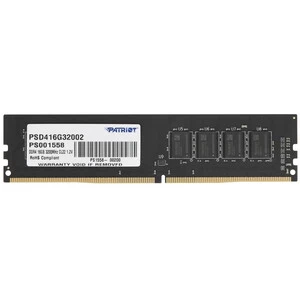DDR4 16 GB 3200MHz Patriot, SL PSD416G32002 DDR4, 16GB, DIMM <PC4-25600/3200MHz>