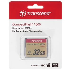 32 Gb Transcend TS32GCF1000, Compact Flash 32GB 1000x