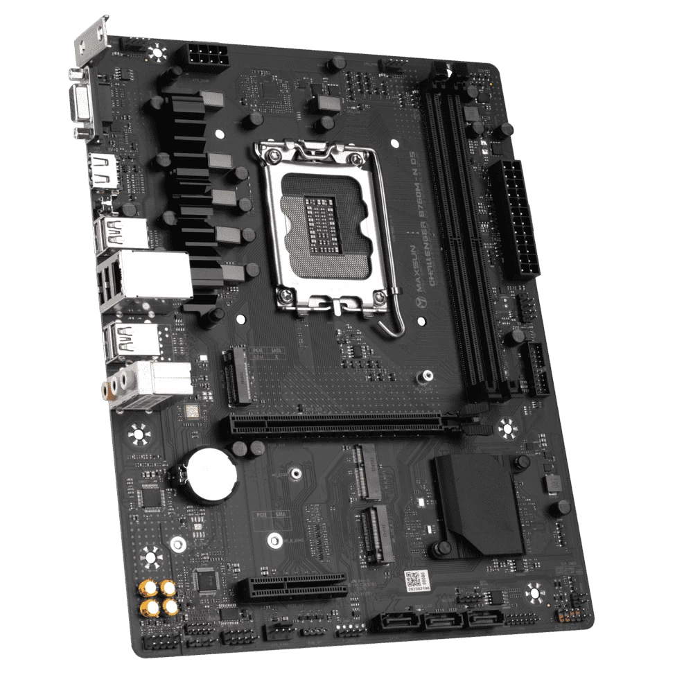 Мат.плата MaxSun Challenger B760M D5 ,MB Socket1700, MATX, iB760 (VGA+HDMI), 2DDR5, PCIx16, PCIx1