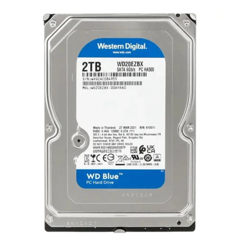 Винчестер 2 Tb Western Digital Blue SATA 6Gb/s 256Mb 7200rpm WD20EZBX