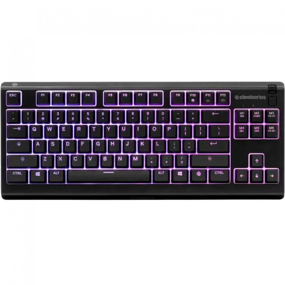 Клавиатура, Steelseries, Apex 3 TKL US, 64831, Игровая, Мембранные клавиши, IP32, USB, Подсветка RGB, Анг/Рус, Чёрный
