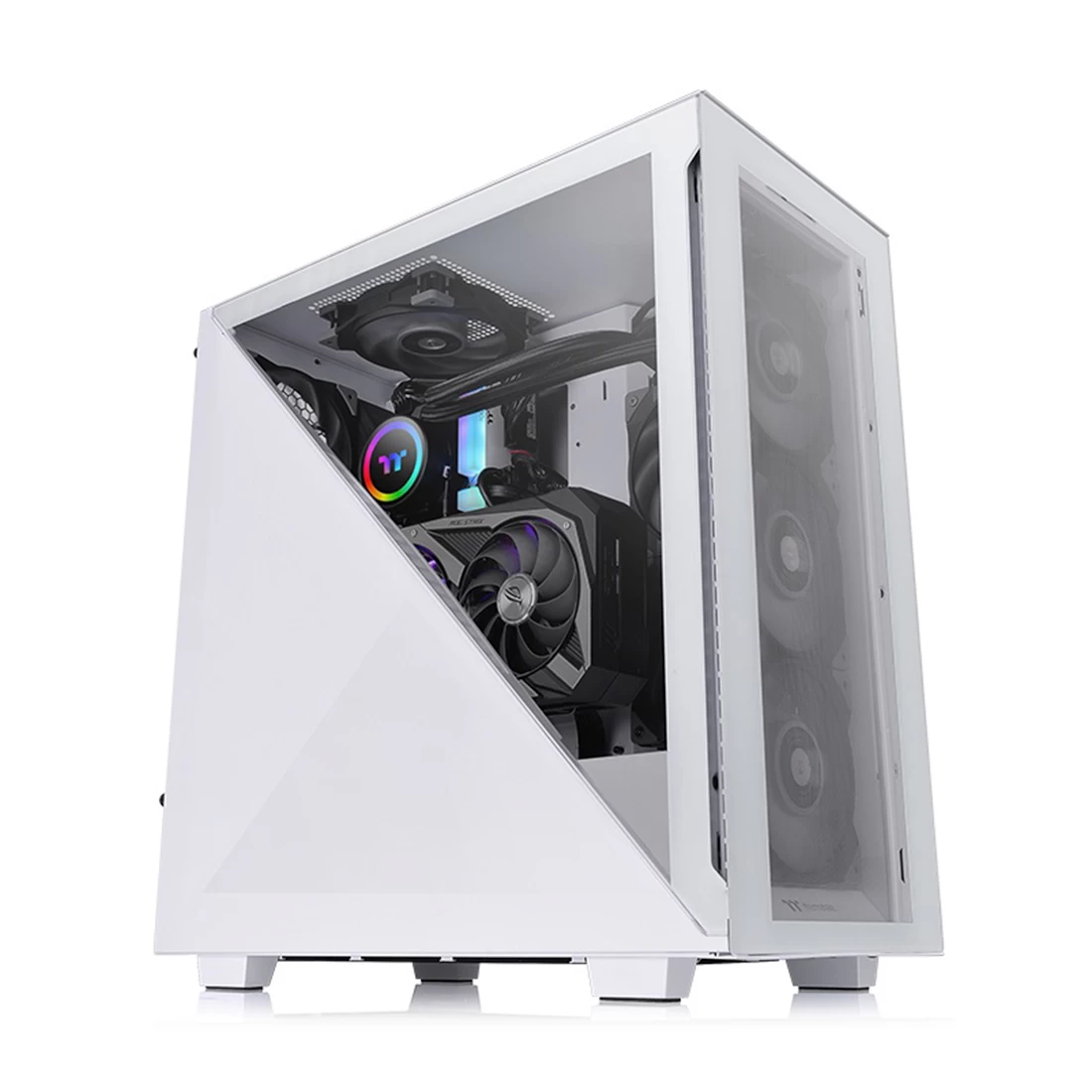 Кейс Thermaltake, Divider 300 TG Snow, CA-1S2-00M6WN-00, ATX/Micro ATX/Mini-ITX, USB 2*3.0 / 1*3.2 T Кейс Thermaltake, Divider 300 TG Snow, CA-1S2-00M6WN-00, ATX/Micro ATX/Mini-ITX, USB 2*3.0 / 1*3.2 T