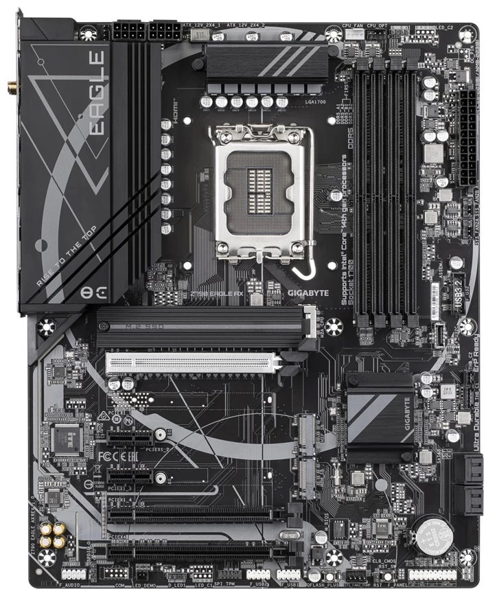 Мат.плата Gigabyte Z790 EAGLE ,MB Socket1700, ATX, iZ790 (DP+HDMI), 4DDR5, 2PCIx16, 2PCIx1 Мат.плата Gigabyte Z790 EAGLE ,MB Socket1700, ATX, iZ790 (DP+HDMI), 4DDR5, 2PCIx16, 2PCIx1