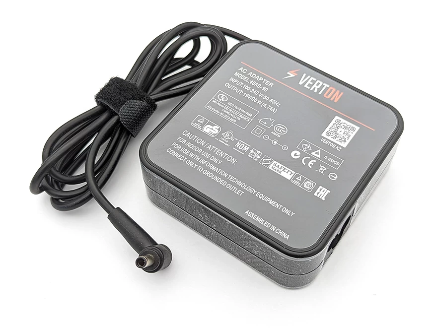 зарядное устройство Asus ADP-90DB, 19 В/ 90 Вт (4.74 А), 4.5/3 мм, Verton, NEW DESIGN 45075