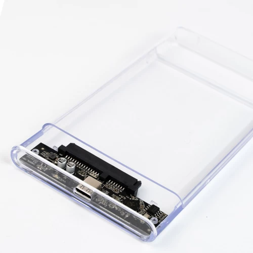 Корпус для HDD 2.5" `MSOL` K2590A, USB3.1 TypeC, чип RTL9201R, прозрачный