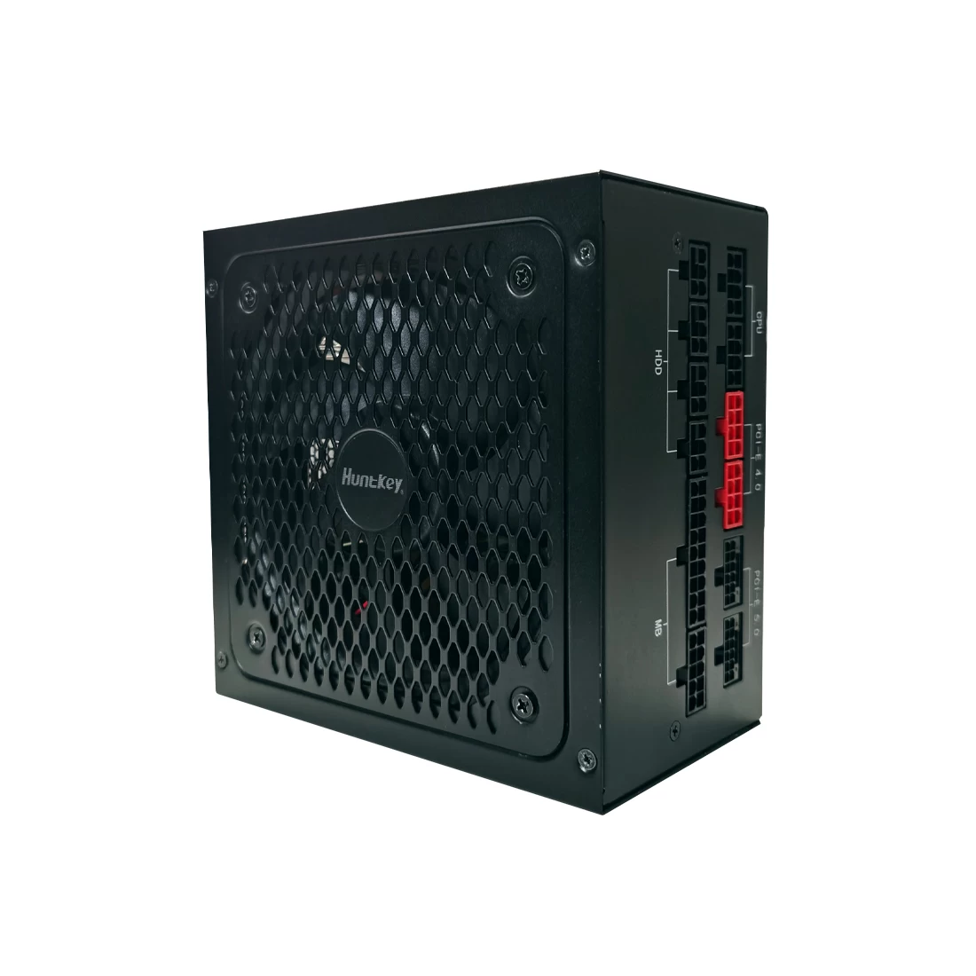 Блок питания Huntkey, MVP P1200, 1200W, ATX 3.0, Paltinum, APFC, 20+4 pin, 2*4+4pin, 7*Sata, 5*Molex, 4*PCI-E 6+2 pin, 1*(16Pin)12VHPWR, Модульный, Ве