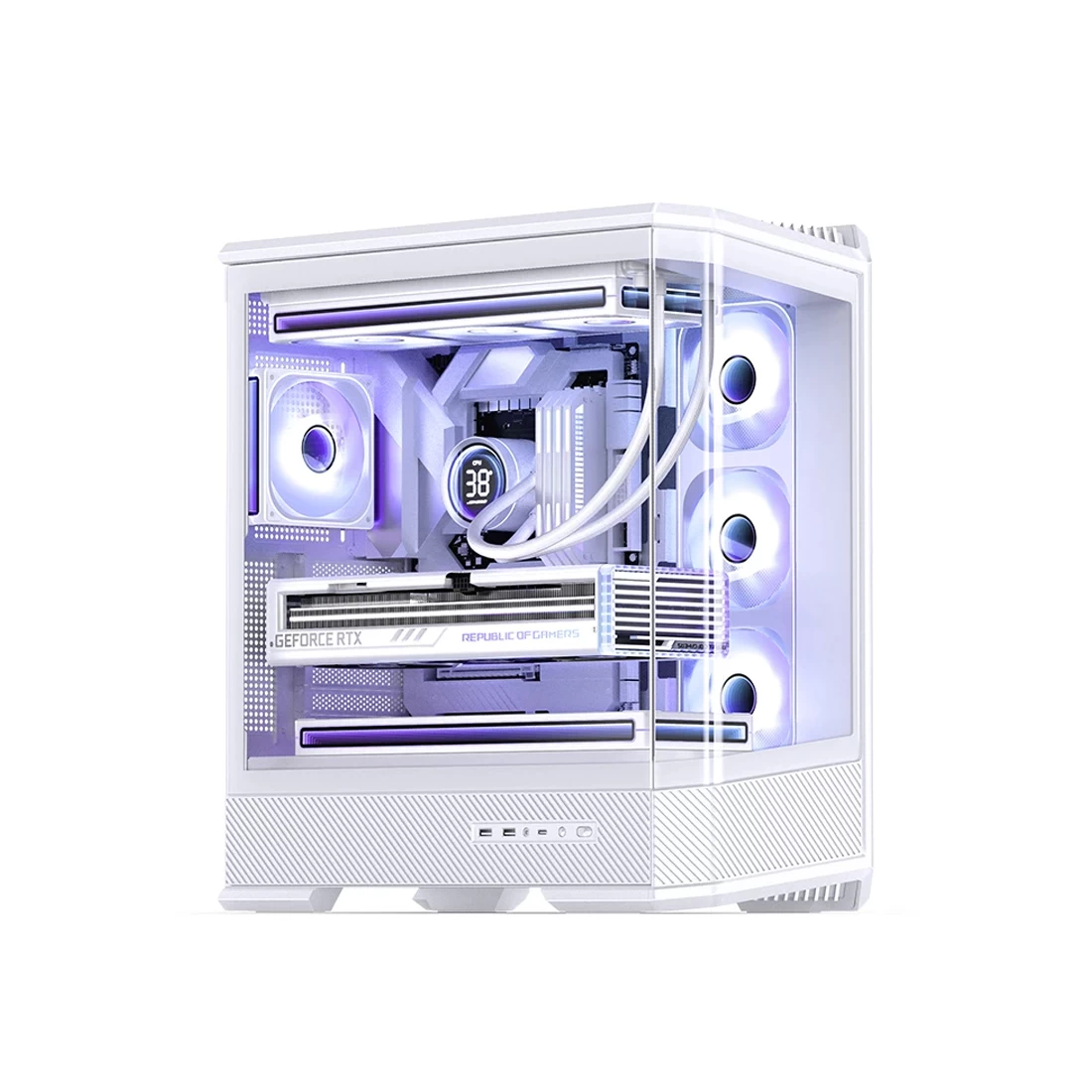 i5-12400F/ MaxSun B760M/ AG400 Digital/ 8 + 8 DDR4/ 1 TB NVMe/ RTX4070Ti SUPER 16 Gb/ Jonsbo D400 W/ 850W