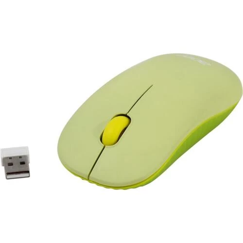 Мышь Acer OMR205 USB, Зеленый/желтый ,Mouse Wireless, Optical 1200 dpi, 3 button, 1AA, Green/yellow
