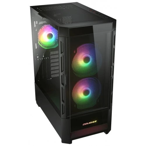Корпус HEC Cougar, Duoface RGB CGR-5ZD1B-RGB, CEB/ATX/Micro ATX/Mini ITX, USB 2*3.0/1*2.0, HD-Audio+