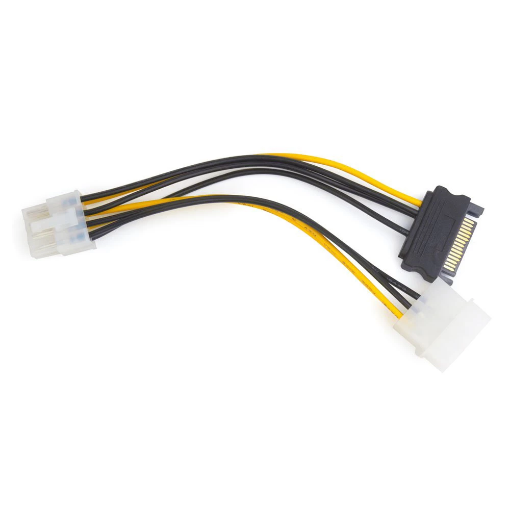 Кабель Molex 4 pin + SATA power  -> 8 pin, Cablexpert CC-PSU-82 ,Cable converter for power supply