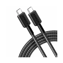 Интерфейсный кабель, Anker, 322 (A81F6G11), USB-C to USB-C,1М, Черный