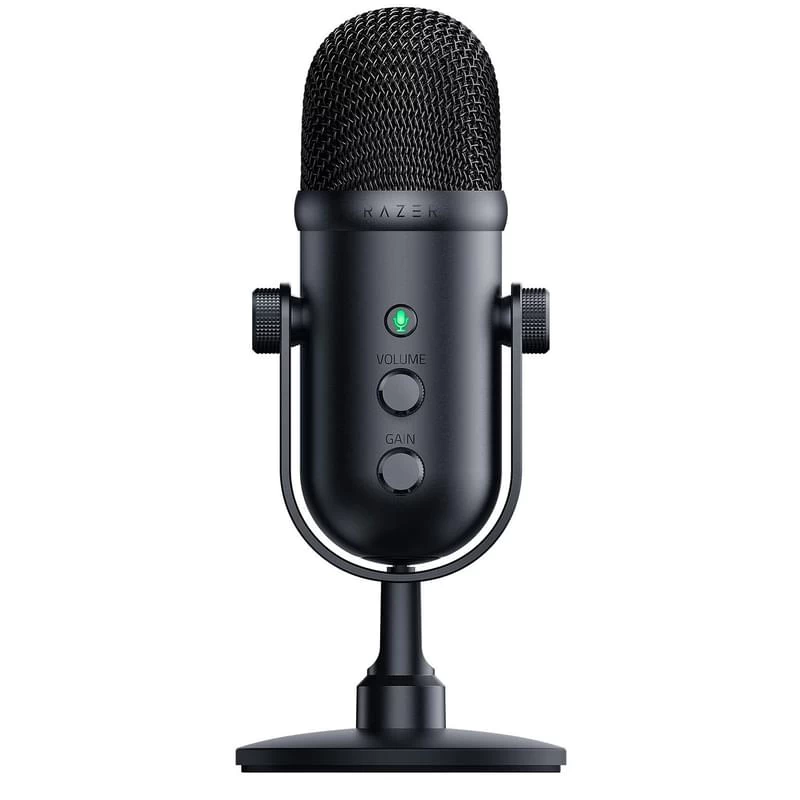 Микрофон, Razer, Seiren V2 Pro, RZ19-04040100-R3M1, кардиоидный микрофон, диапазон частот от 20 Гц до 20 кГц, чувствительность –34 дБ (1 В/Па при 1 кГ