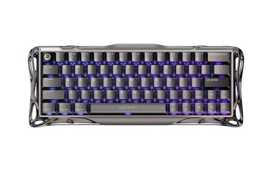 Клавиатура GravaStar Mercury V60 Pro, GunMetal, Magnetic Switch, 64 keys EN, USB cable/ GS V60 PRO_XTAL_BLK