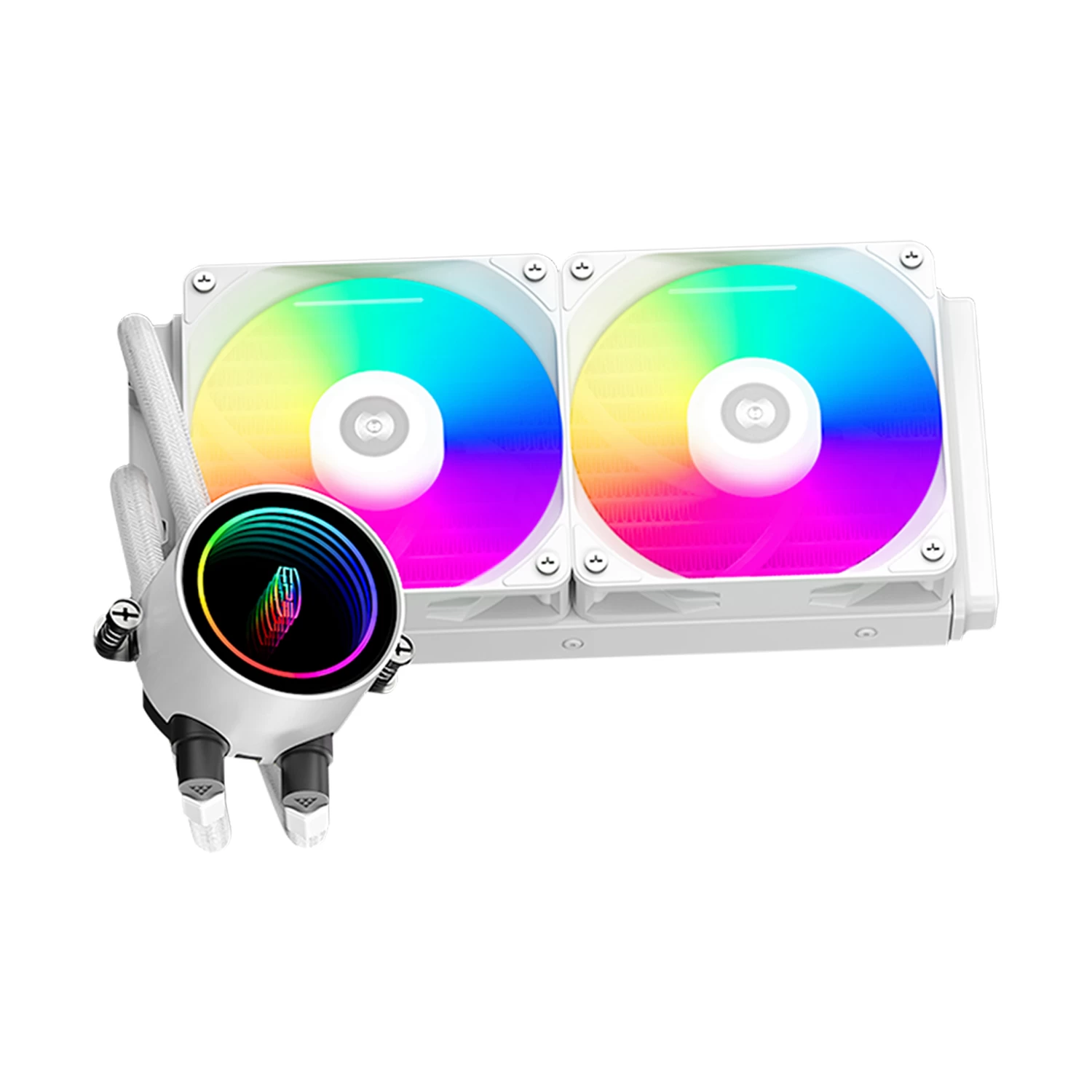 Водяное охлаждение для CPU PCCooler DA240 ARGB WH TDP 260W 1700/1200/115X/20XX/1851/AM4/AM5 Белый