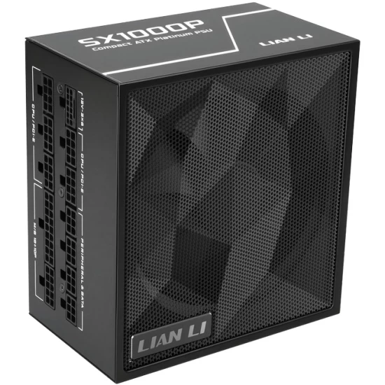 Блок питания Lian Li SX1000P 1000W Full Modular, 80+ PLATINUM, КПД 94% G9P.SX1000P.B000.EU Black