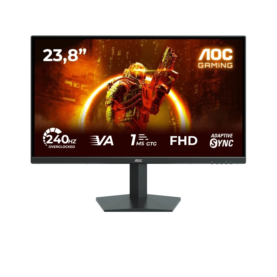 Монитор Игровой 23,8" AOC 24G10ZNE/01 IPS 1920x1080 240Hz 0.3ms 300cd/m 4000:1 2xHDMI DP Черный