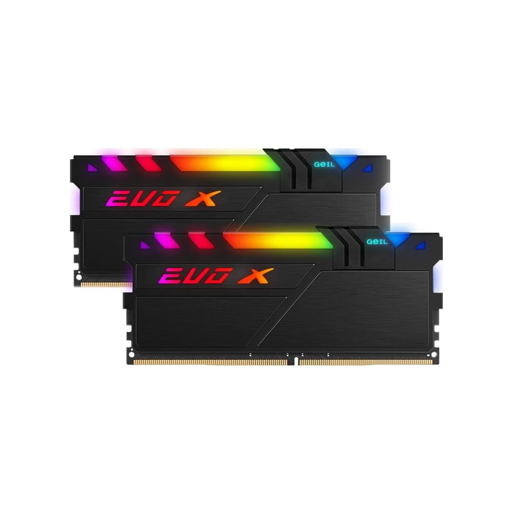 DDR4 Geil 16 Gb Kit (2x8GB) 3200MHz EVO X II Black с RGB GEXSB416GB3200C16ADC Retail Pack