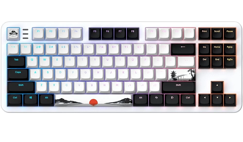 Клавиатура, Dark Project, DPKB_FUJI_87_ANSI_UA, 87 Fuji V2, Игровая, Механическая, TKL, g3ms Sapphire switches, USB, Подсветка RGB, 365x137x42 мм., Ан