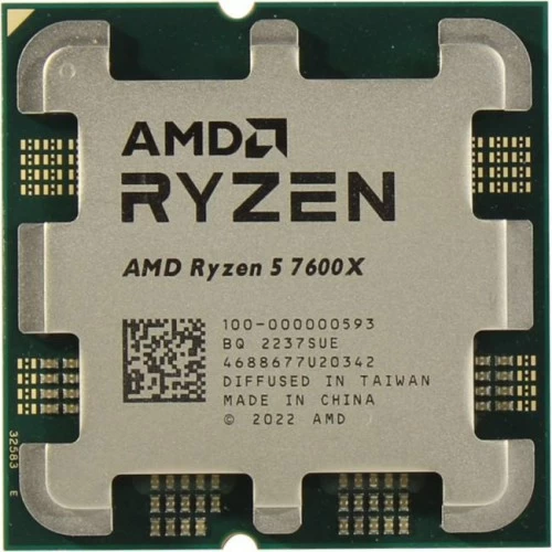 Процессор AMD Ryzen 5 7600X 4,7Гц (5,3ГГц Turbo) 6C/12T 32MB L3 105W-142W AM5 OEM 100-000000593 Процессор AMD Ryzen 5 7600X 4,7Гц (5,3ГГц Turbo) 6C/12T 32MB L3 105W-142W AM5 OEM 100-000000593