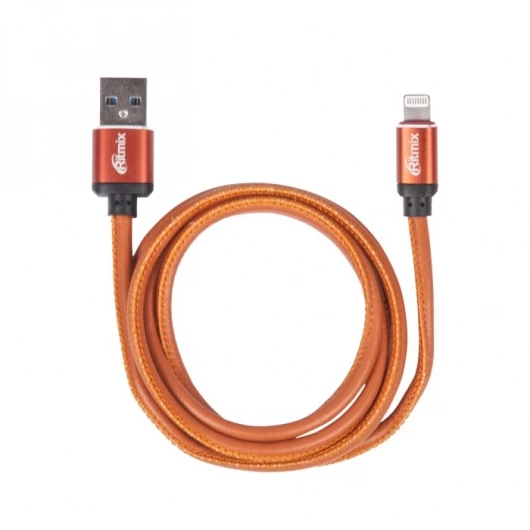 Кабель Apple Ritmix RCC-425 lightning-USB 2.5 A Leather