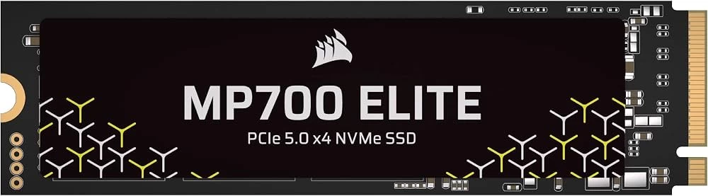 1 000 GB SSD M.2 PCIe CORSAIR MP700 ELITE 1TB M.2 NVMe PCIe Gen. 5 x4 SSD (no heatsink)/CSSD-F1000GBMP700ENH
