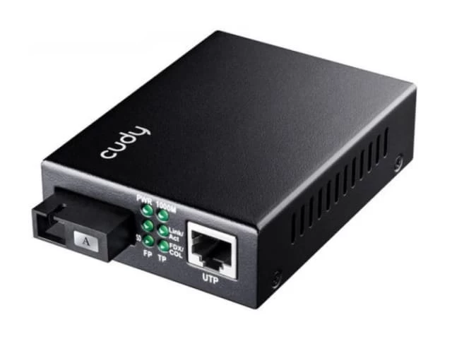 Оптический медиаконвертер GbE CUDY MC100GSA-40 <10/100/1000M, 1310nm, SM, Duplex, SC, 40Km>