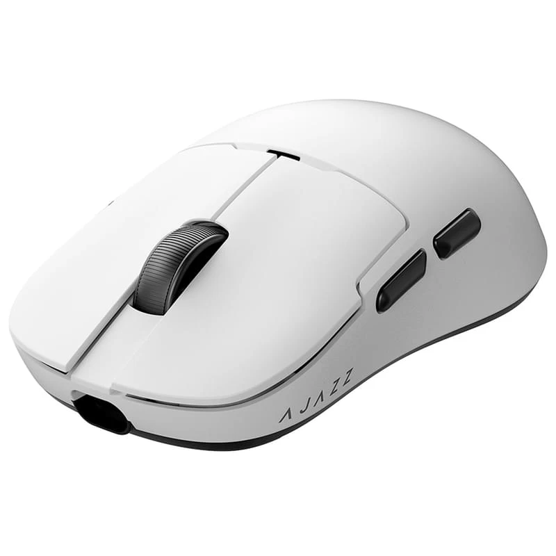 Мышь, Ajazz, AJ159/NLP/White, AJ159 NL P, Оптическая, Сенсор Ajazz-T PAW3395, до 26000 DPI, 650 IPS, 6 кнопок, Беспроводная, USB, Bluetooth, NearLink,