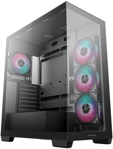 Кейс, Deepcool, CG580 4F R-CG580-BKADA4-G-1, ATX/Micro ATX/Mini-ITX, USB 3.1*1/3.0*2, HD-Audio, 4*120мм ARGB, Высота процессорного кулера до 176мм, Дл