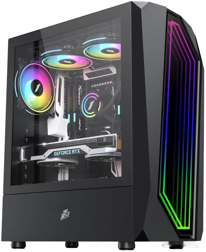 i5-12400F/ MaxSun H610m V2/ FormulaV/ 16 Gb Fury/ 512 NVMe/ 8Gb RTX4060 Gigabyte/ 1STPlayer/ VP--600-RGB