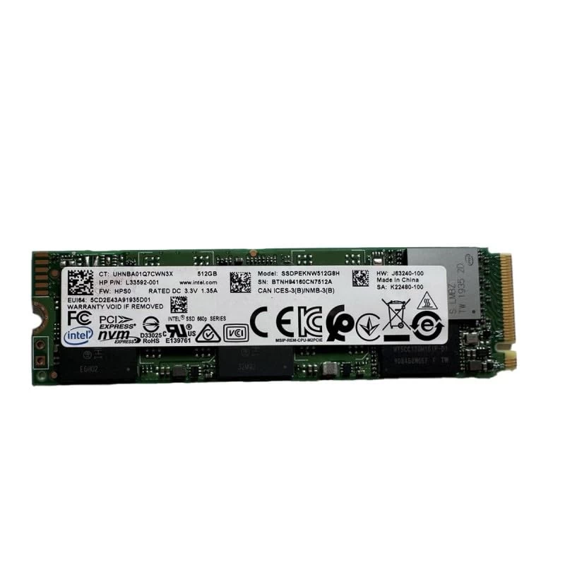 512 Gb SSD M.2 PCIe INTEL SSDPEKNW512GZL 2280 SSD Drive 82R4002PUS NVMe Gen3 x4 M.2