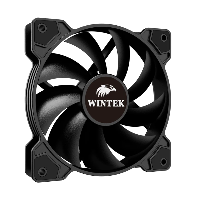 Вентилятор для корпуса Wintek SX-F211-B-12 RGB, 12 см, 4 PIN MOLEX, NORMAL, Black (LC Tornado)