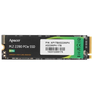 1 000 GB SSD M.2 PCIe Apacer AS2280P4, 1 TB ,AP1TBAS2280P4-1, PCIe 3.0 x4