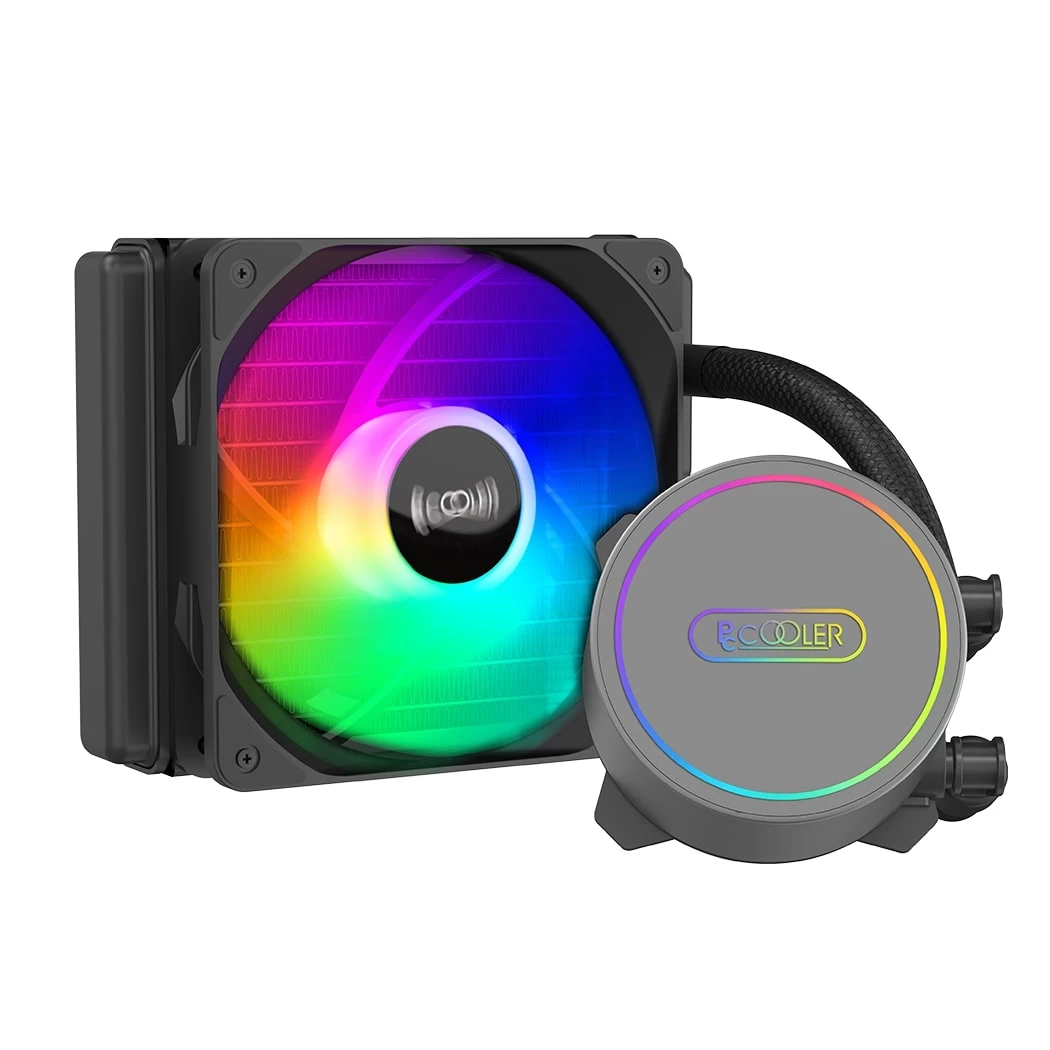 Водяное охлаждение для CPU PCCooler GI-CL120 PRO RGB TDP 150W LGA Intel/AMD Black GI-CL120 PRO Водяное охлаждение для CPU PCCooler GI-CL120 PRO RGB TDP 150W LGA Intel/AMD Black GI-CL120 PRO